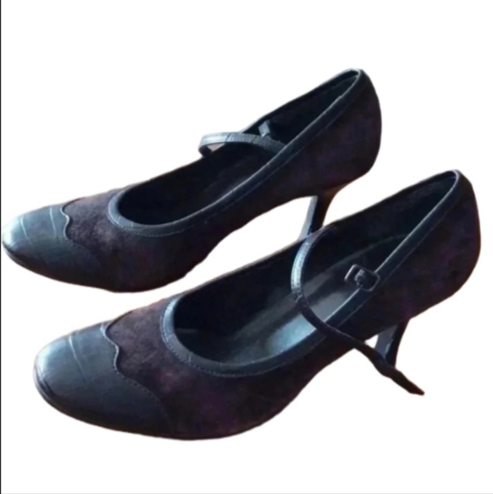 - Cami 3.5" heel leather shoes